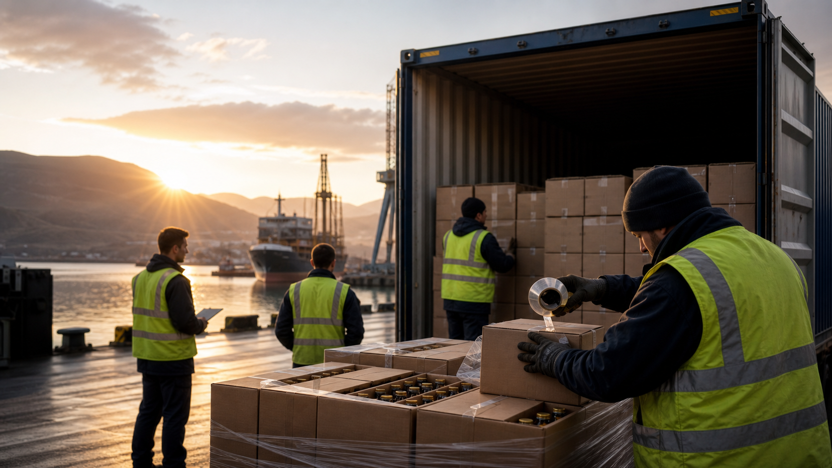 Editorial photograph for Historic tariff-free Scotch whisky shipment bound for United States